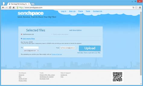 sendspce|sendspace enviar arquivo.